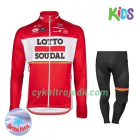 Cykeltøj Langærmet Vinter + Cykelbuks Lang Børn 2017 Lotto Soudal N001
